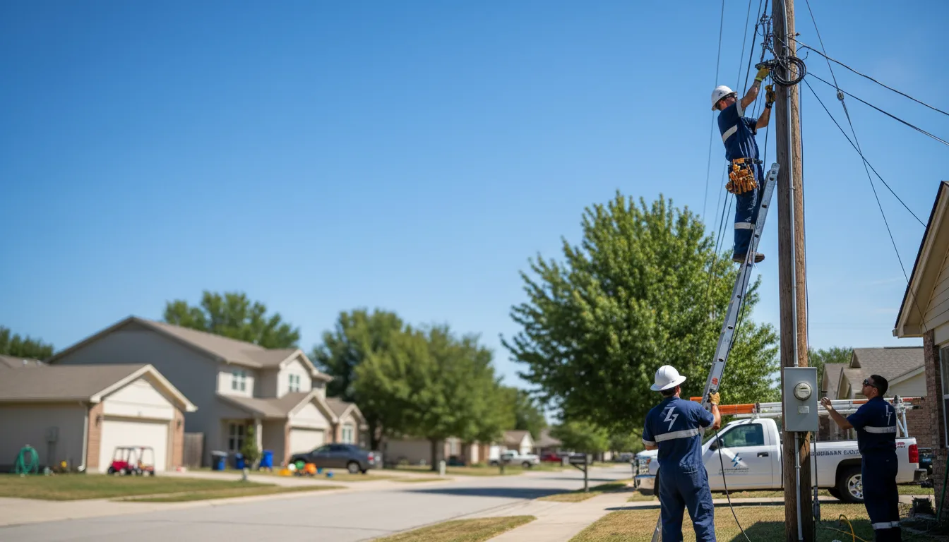 Residential electrician providing installation services in Hampshire, TN